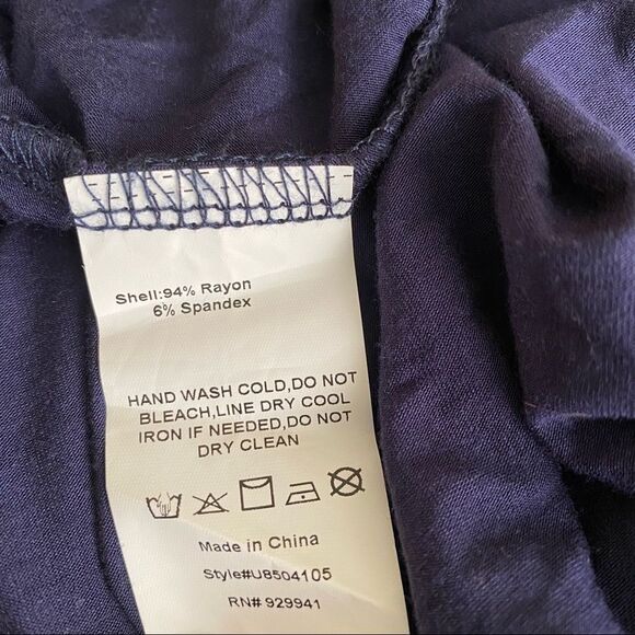 Suzanne Betro Tiered Blue Maxi size 1X - Picture 4 of 6